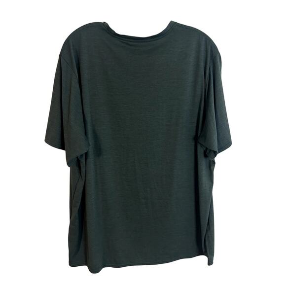 Patagonia Capilene Cool Short Sleeve Mens Size XL Gray Green Logo - Picture 4 of 4